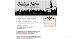 Desktop Screenshot of cristinaholm.com