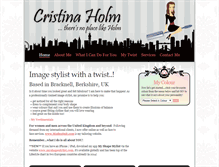 Tablet Screenshot of cristinaholm.com